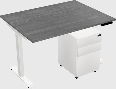 Single motor electric desk