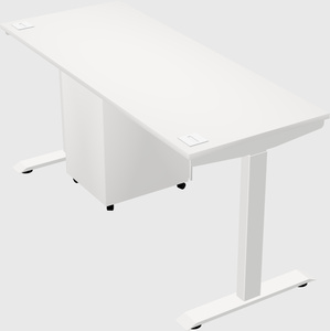 Single motor electric desk