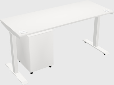 Single motor electric desk