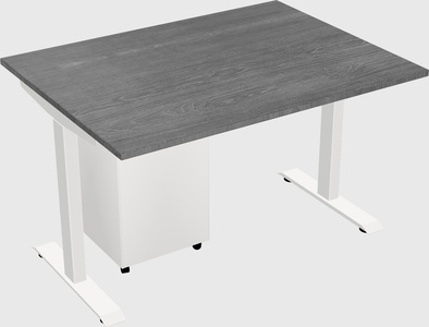 Single motor electric desk