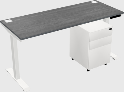 Single motor electric desk