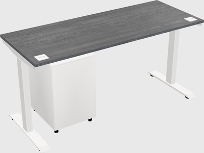 Single motor electric desk