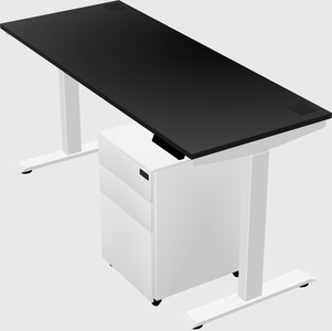 Single motor electric desk