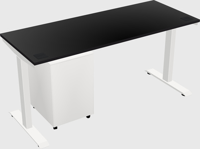 Single motor electric desk