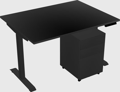 Single motor electric desk
