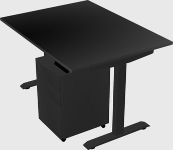 Single motor electric desk