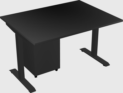 Single motor electric desk