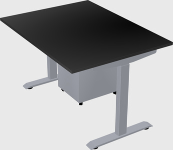 Single motor electric desk