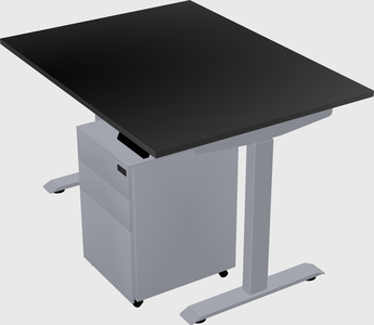Single motor electric desk