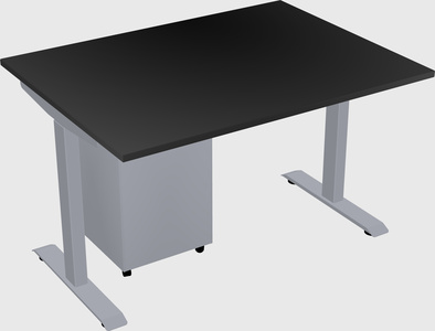 Single motor electric desk