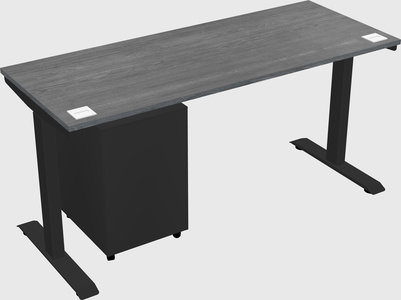 Single motor electric desk