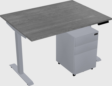 Single motor electric desk
