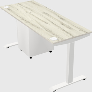 Single motor electric desk