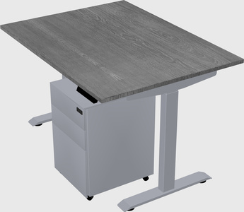 Single motor electric desk