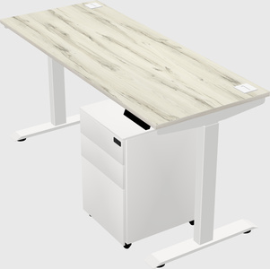 Single motor electric desk