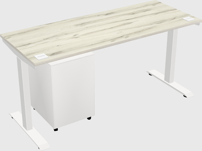 Single motor electric desk
