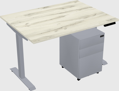 Single motor electric desk