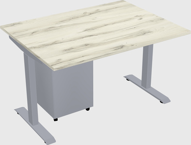 Single motor electric desk