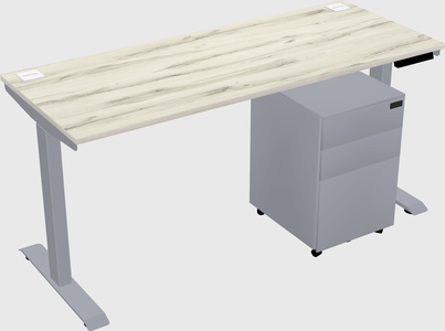 Single motor electric desk