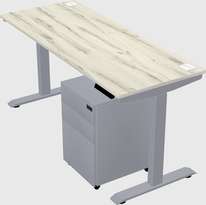 Single motor electric desk