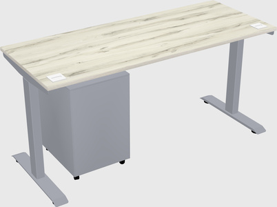 Single motor electric desk