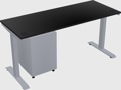 Single motor electric desk