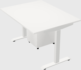 Single motor electric desk