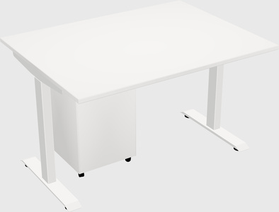 Single motor electric desk