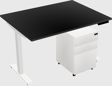 Single motor electric desk