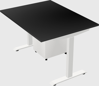 Single motor electric desk