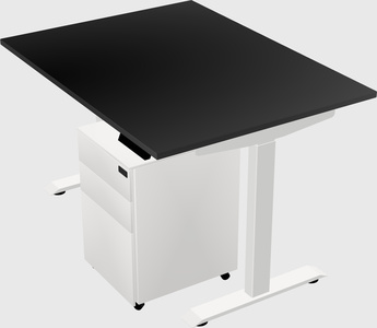 Single motor electric desk