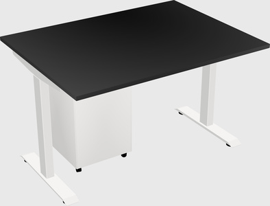 Single motor electric desk