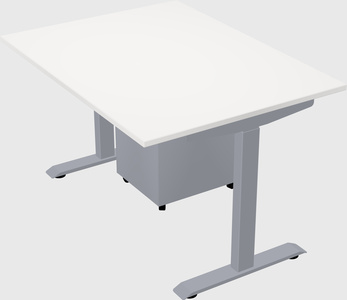 Single motor electric desk