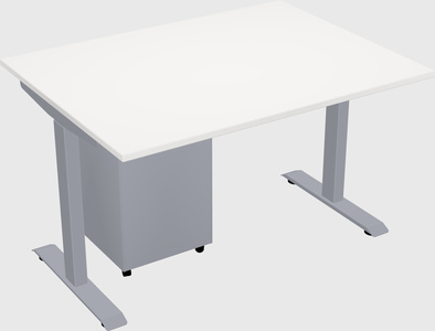 Single motor electric desk