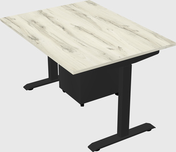 Single motor electric desk