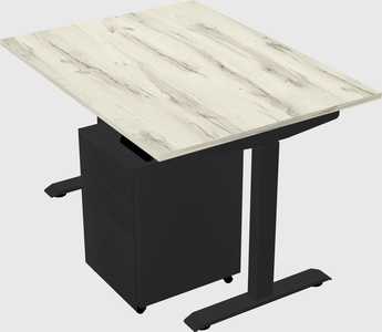 Single motor electric desk