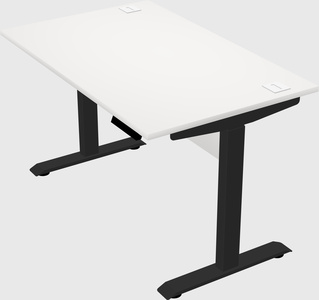 Single motor electric desk