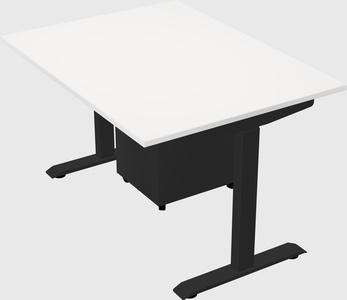 Single motor electric desk