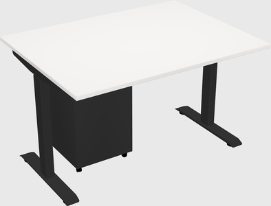 Single motor electric desk