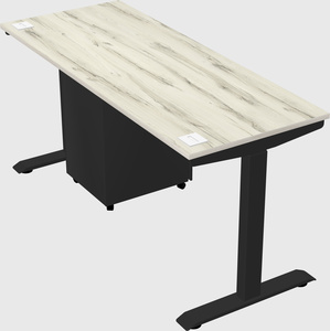 Single motor electric desk