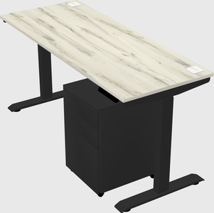 Single motor electric desk