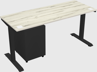 Single motor electric desk