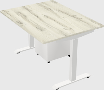 Single motor electric desk