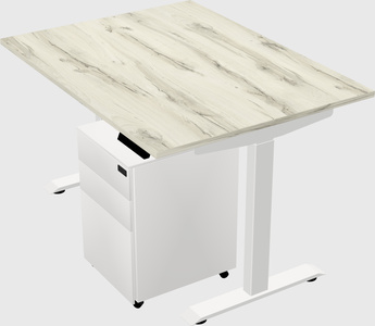 Single motor electric desk