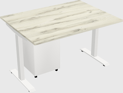 Single motor electric desk