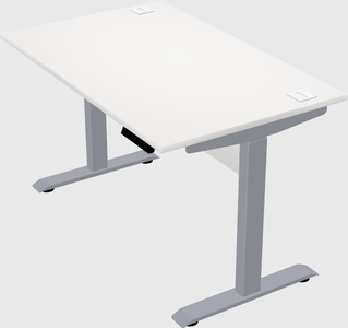 Single motor electric desk