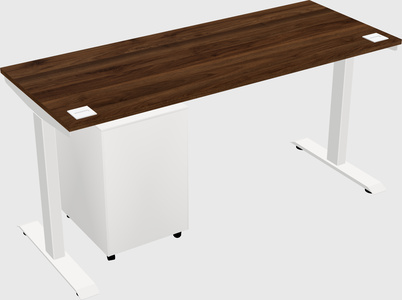Single motor electric desk