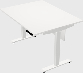 Single motor electric desk