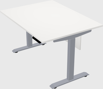 Single motor electric desk