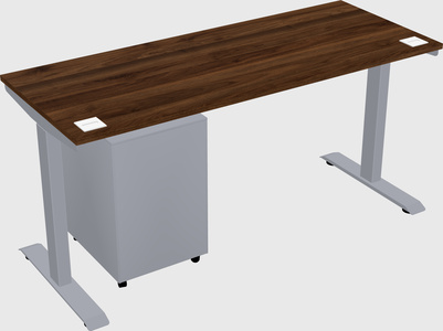 Single motor electric desk